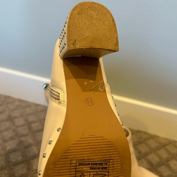 White Studded Booties by Olivia + Kate - Picture 4 of 4